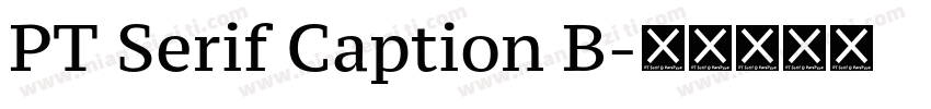 PT Serif Caption B字体转换
